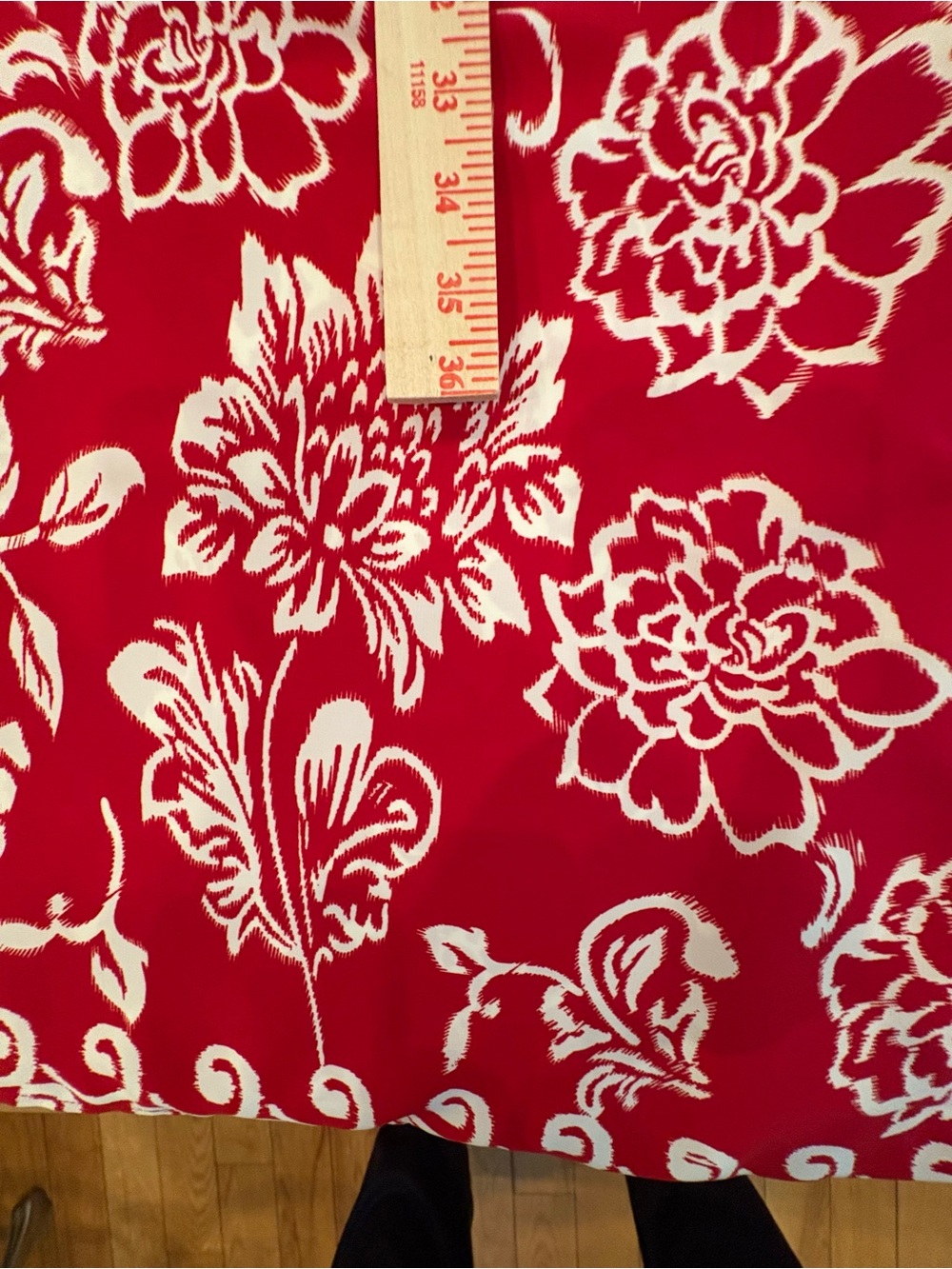 Red Floral Maxi Dress with Cream Botanical Print-medium-beach-coast-boho-NEW - Picture 6 of 7